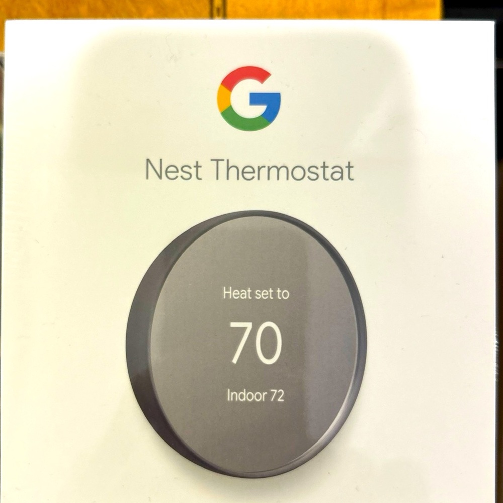 Google Nest thermostat charcoal wifi